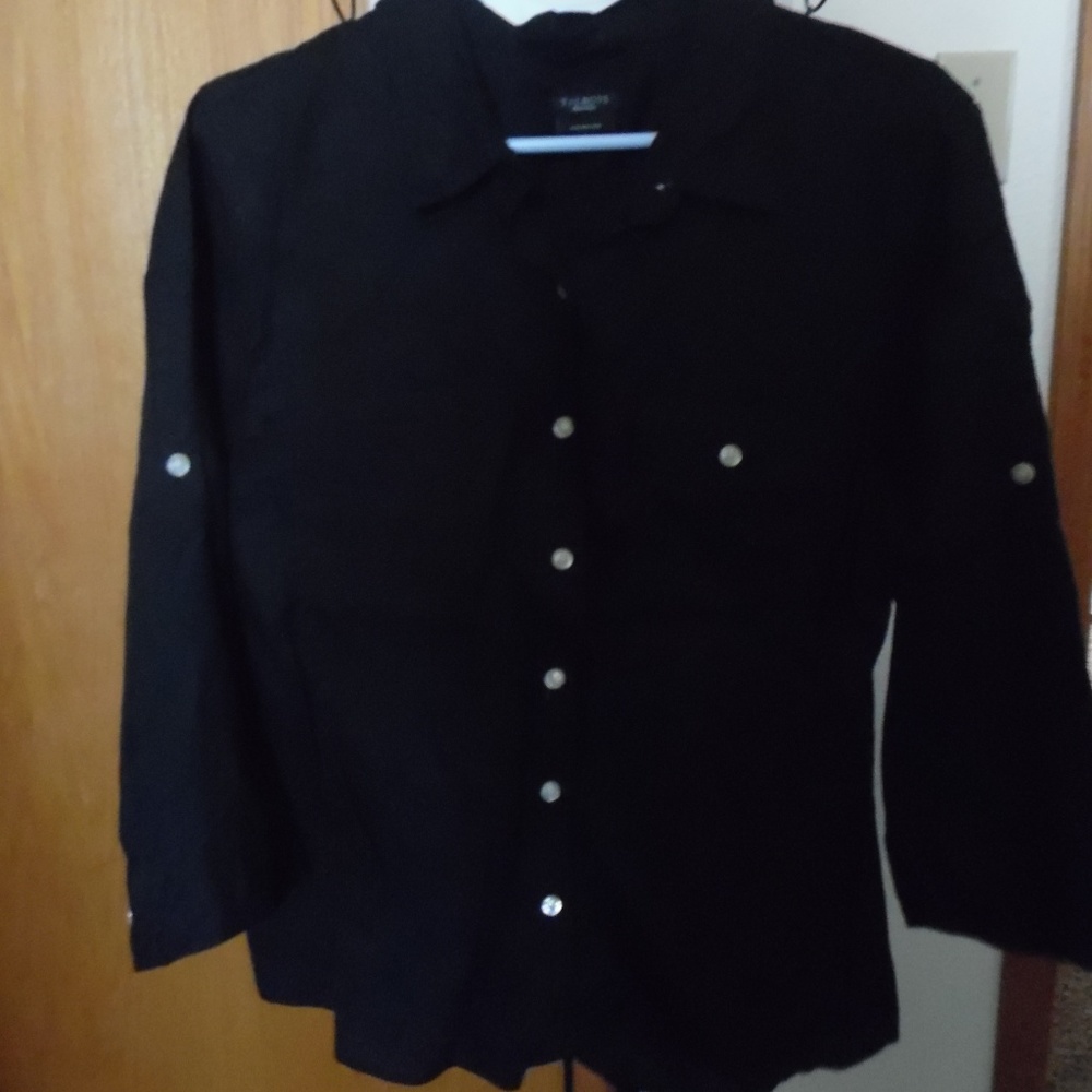 TALBOTS/ pure Irish linen shirt